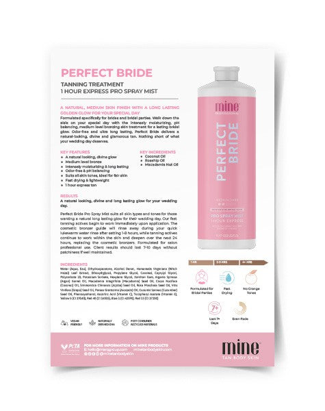 MineTan Body Skin Mine Professional Product Fact Sheets Mine Marketing