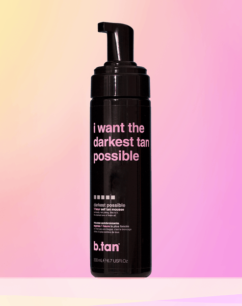 i want the darkest tan possible pianka samoopalająca