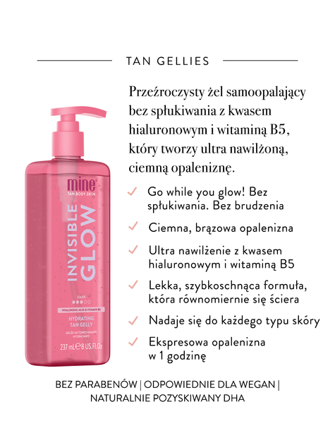 Nawilżająca, Ciemna Galaretka Samoopalająca Invisible Glow