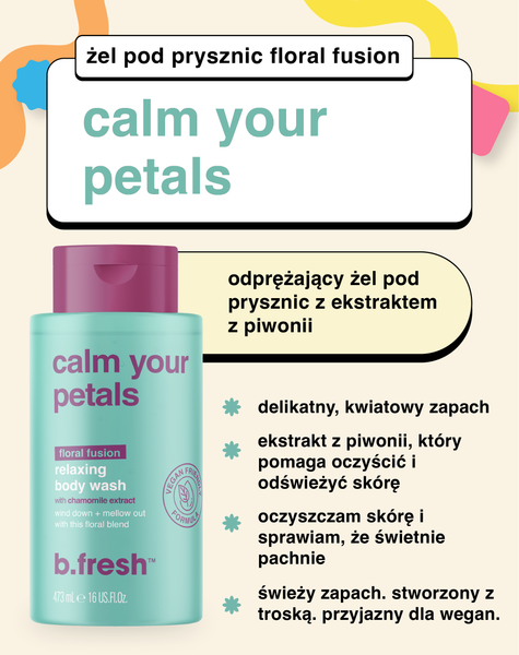 calm your petals odprężający żel pod prysznic