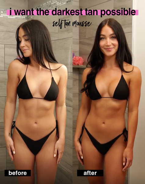 i want the darkest tan possible pianka samoopalająca