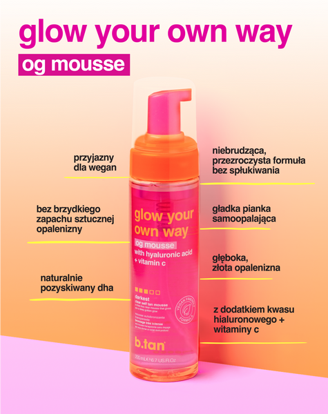 glow your own way - og glow pianka samoopalająca