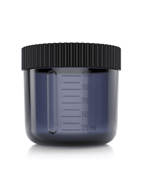 Excess 2 Tan.Cup 2 kubeczki z pokrywkami - czarne, przeźroczyste